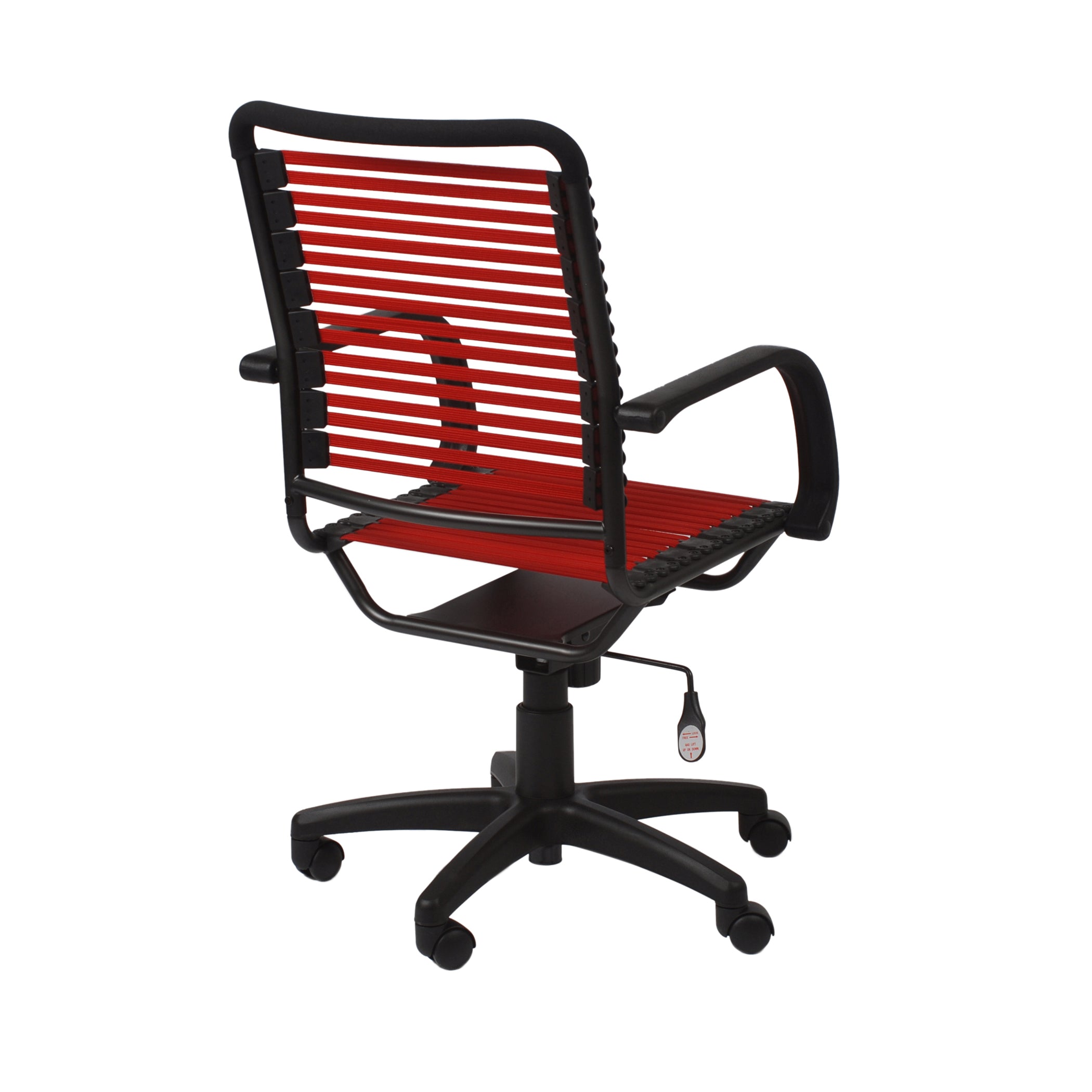 Bunge Flat High Back Desk chair in Red