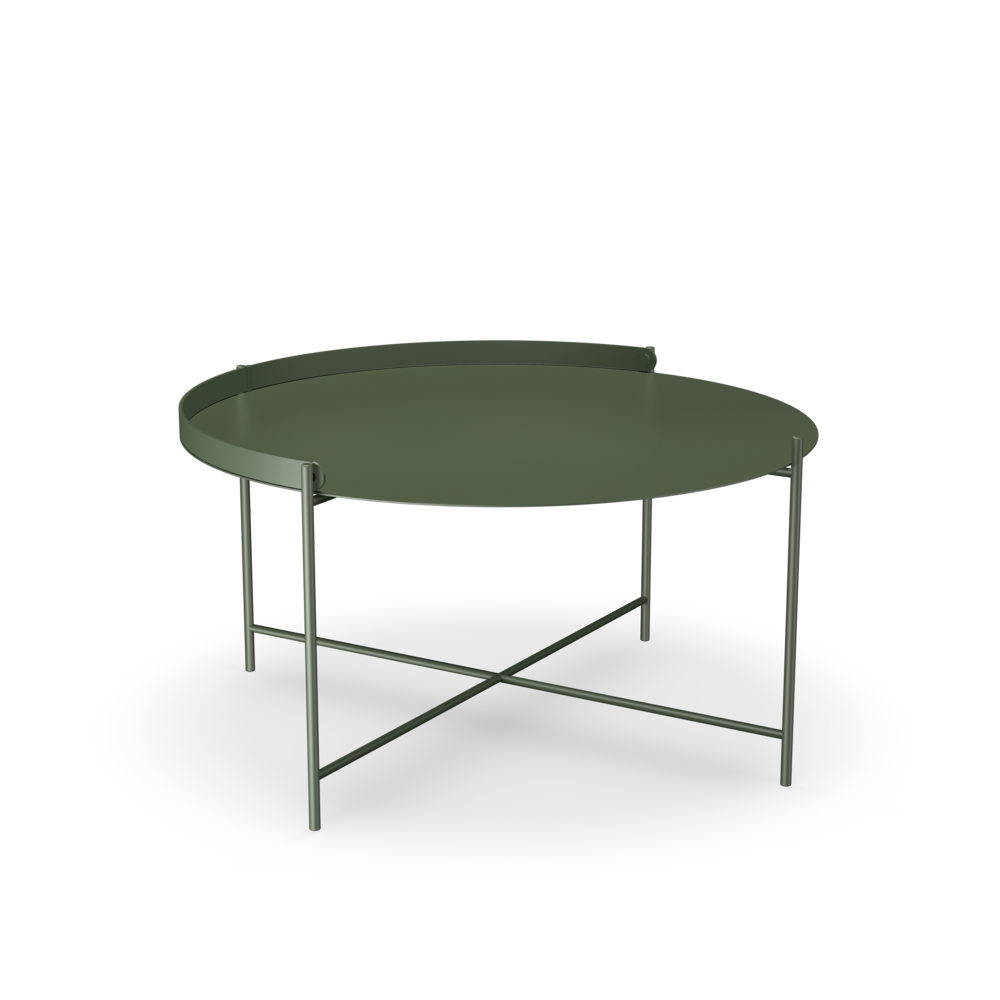 Edge Large Tray Table in Olive Green