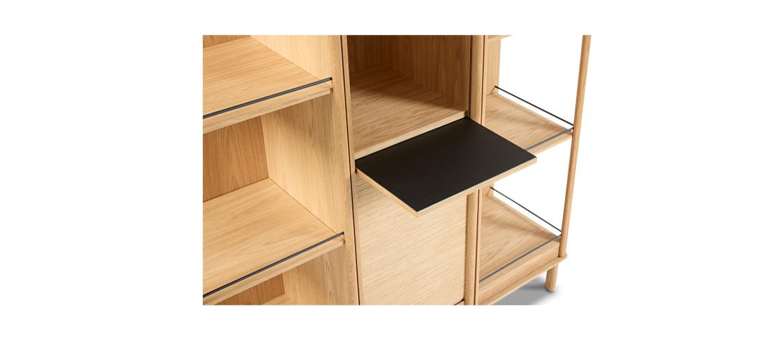 Dual Cabinet 546 in Oak Lacquer