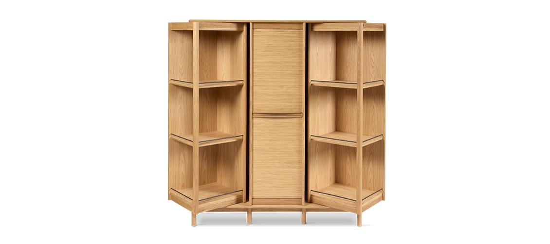 Dual Cabinet 546 in Oak Lacquer