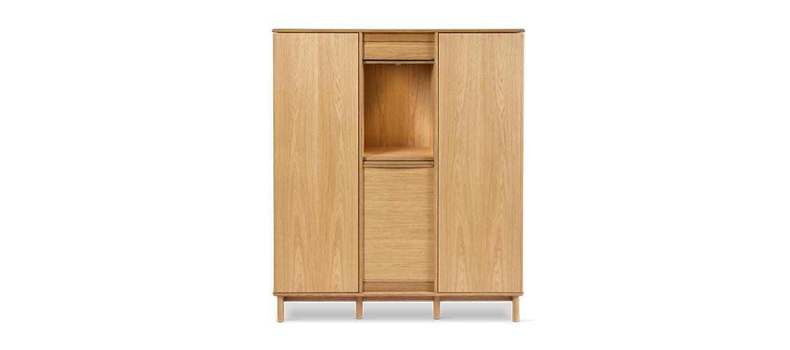 Dual Cabinet 546 in Oak Lacquer