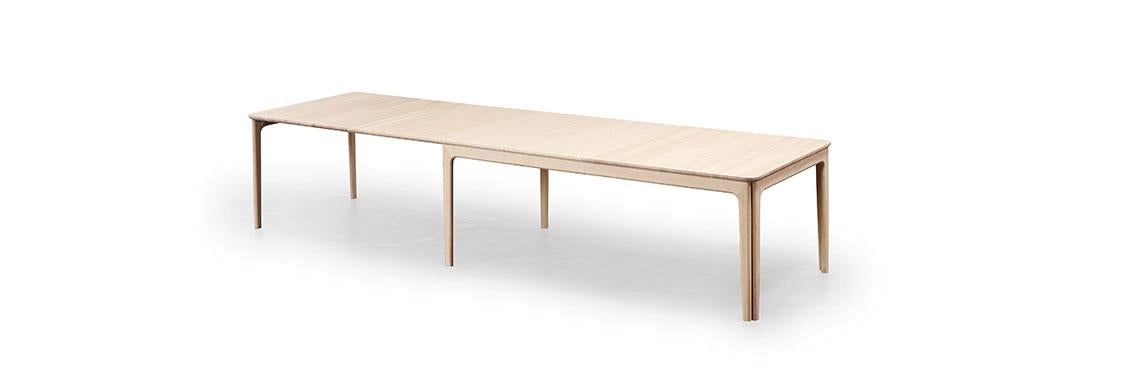 Dining Table 27 with Extension Rails in Walnut Lacquer