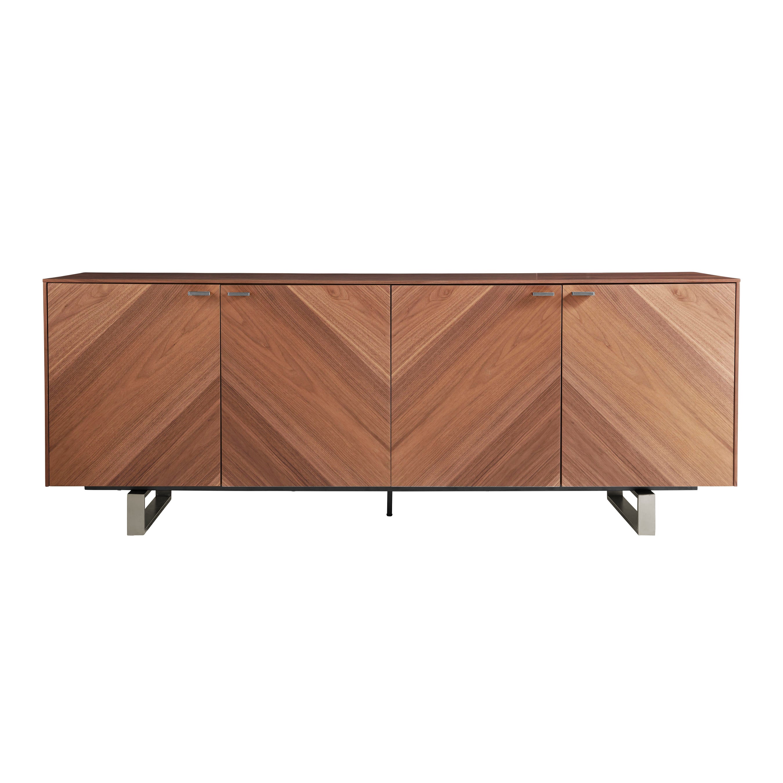 Alvarado 79" Sideboard in Walnut with Steel Legs