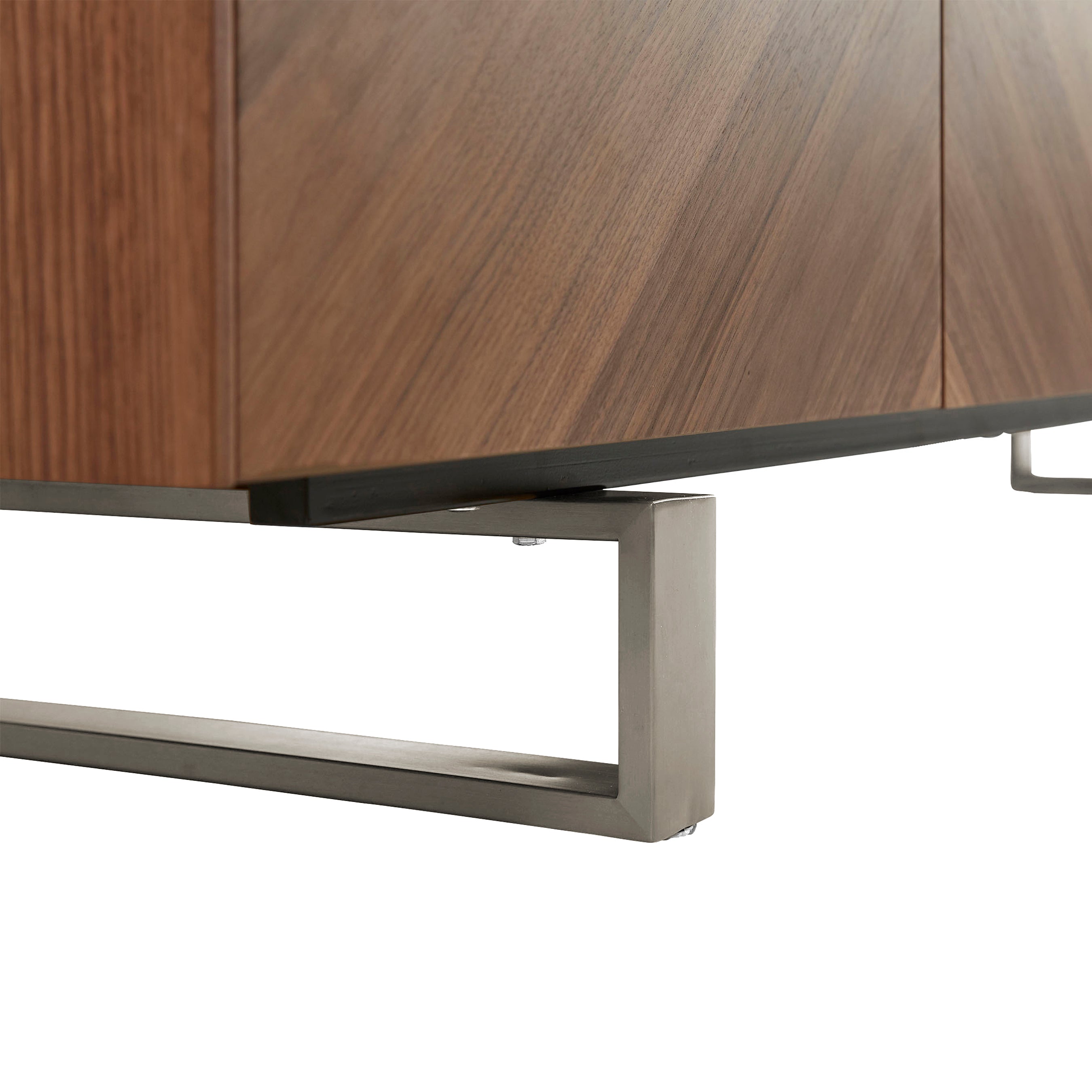 Alvarado 79" Sideboard in Walnut with Steel Legs