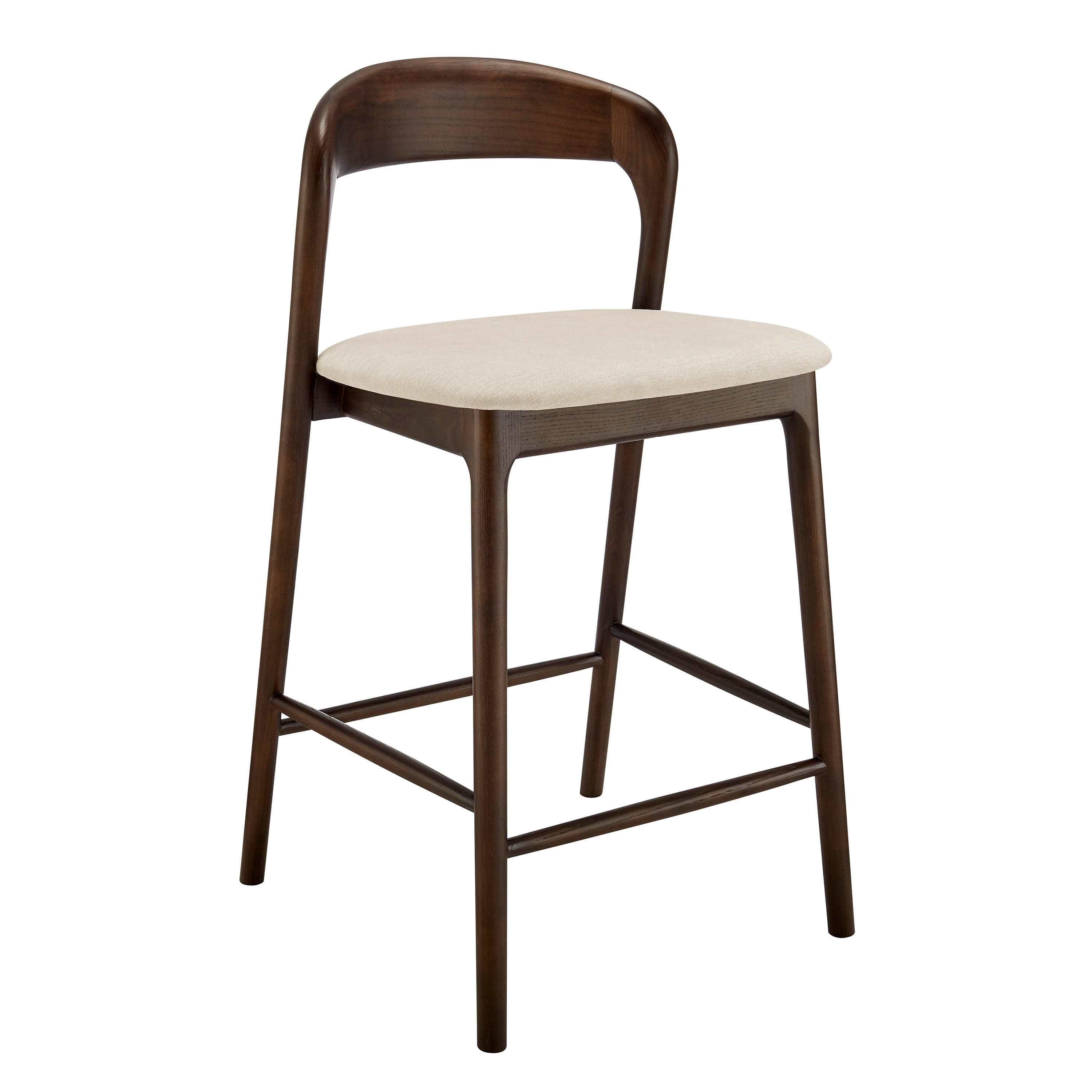 Estelle Counter Height Barstool in Walnut