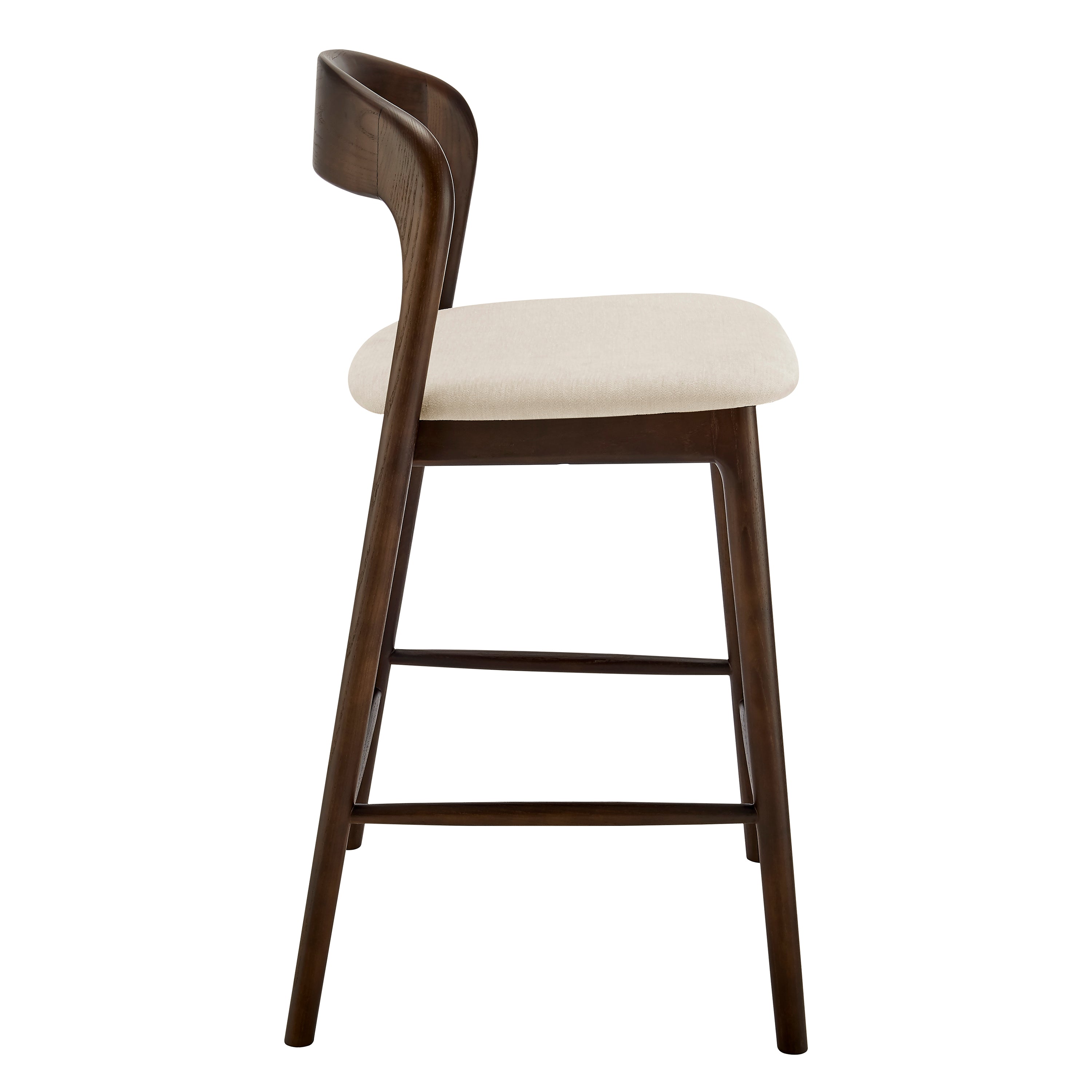 Estelle Counter Height Barstool in Walnut