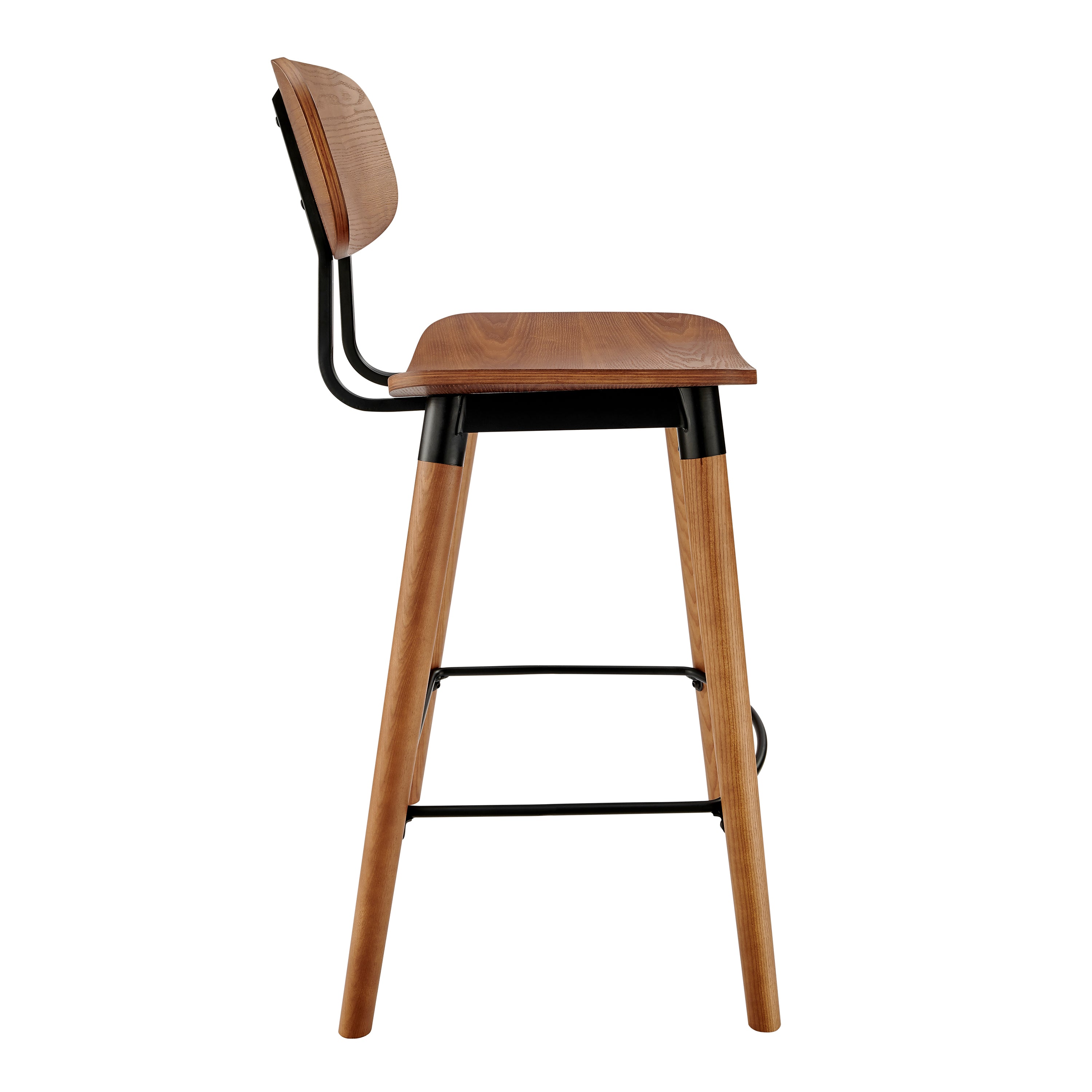 Vega Stool in Walnut Colored Wood
