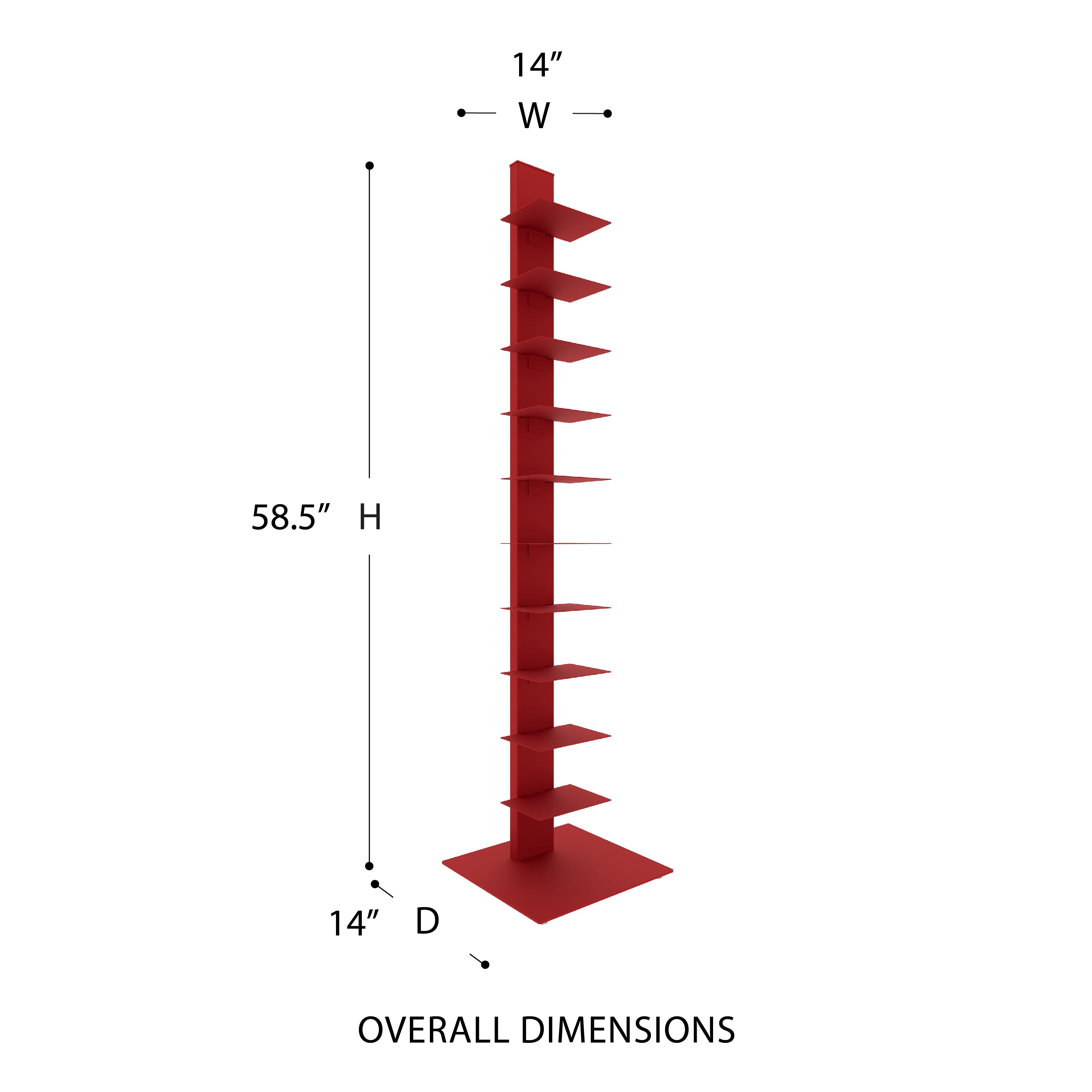 Sapiens Book Tower In Red