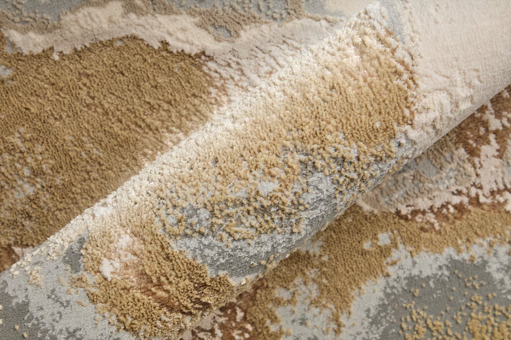 Gold & Grey 8' x 10' Area Rug