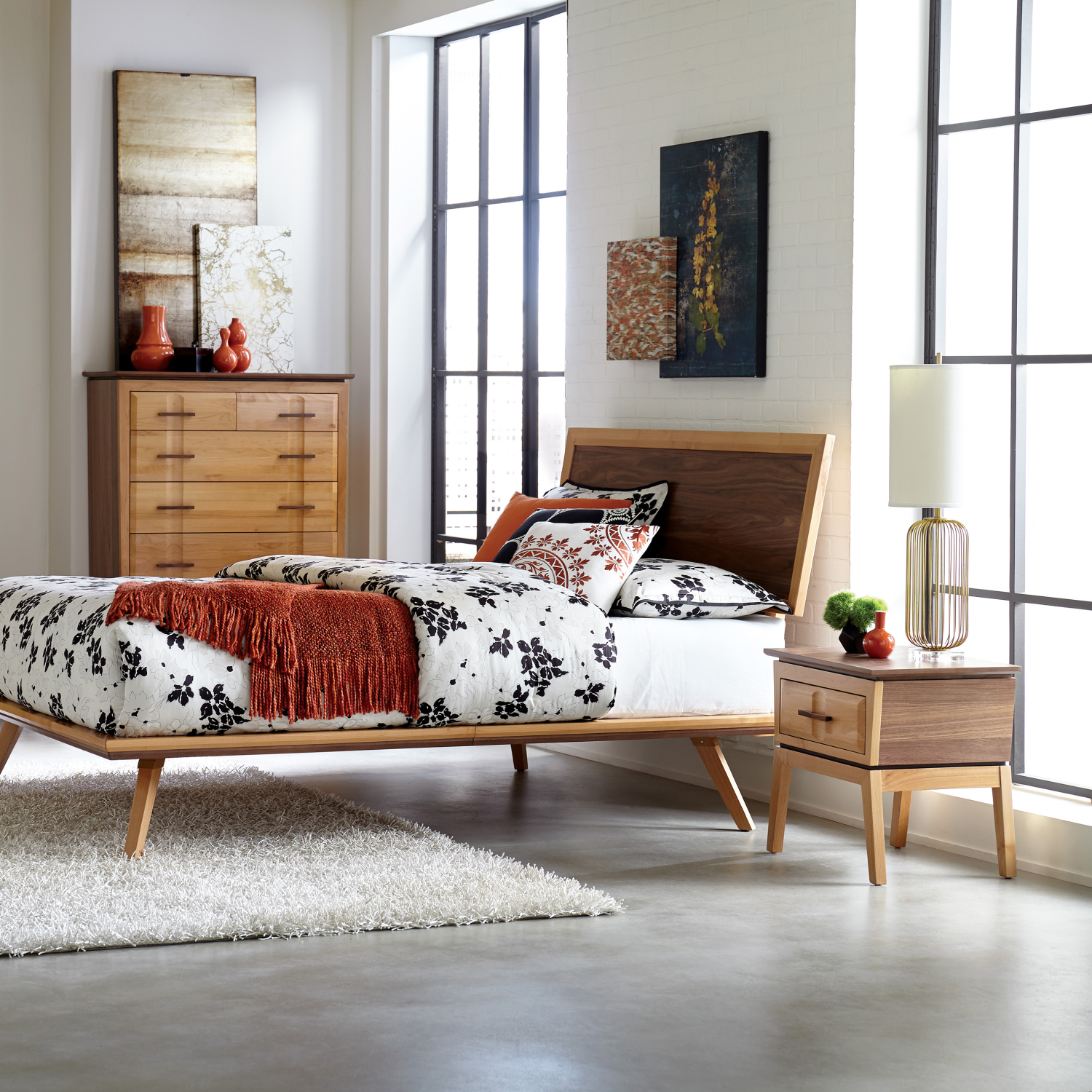 Addison 1-Drawer Nightstand Lifestyle Image