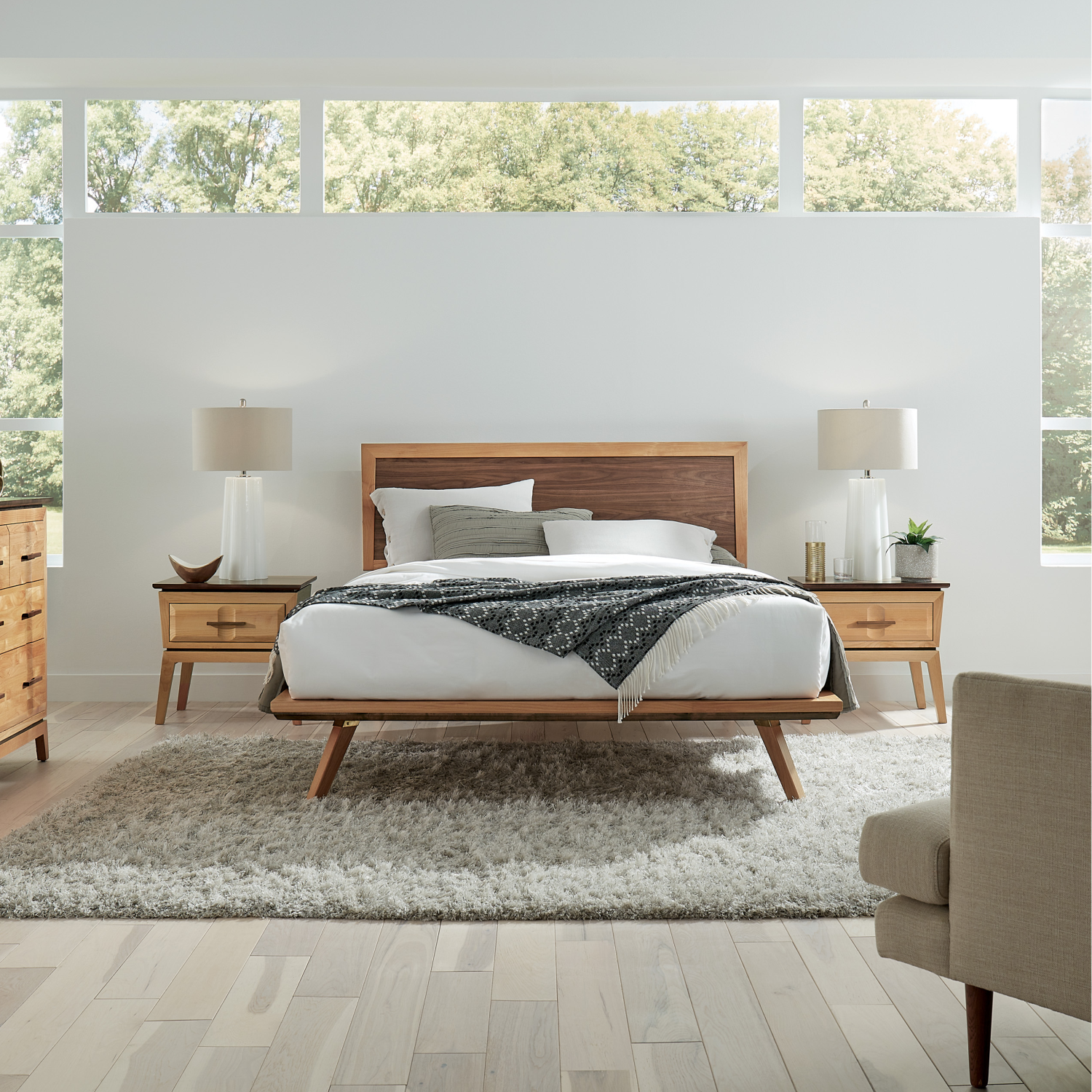 Addison 1-Drawer Nightstand Lifestyle Image