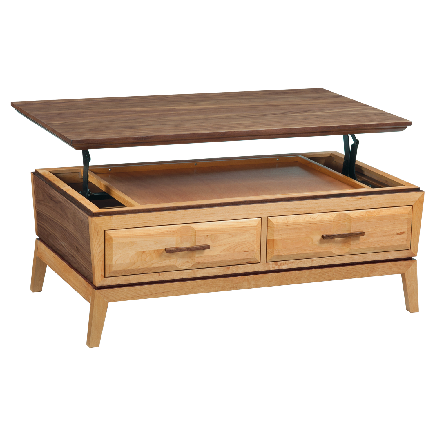 Addison Lift Top Coffee Table Image with Top Lifted