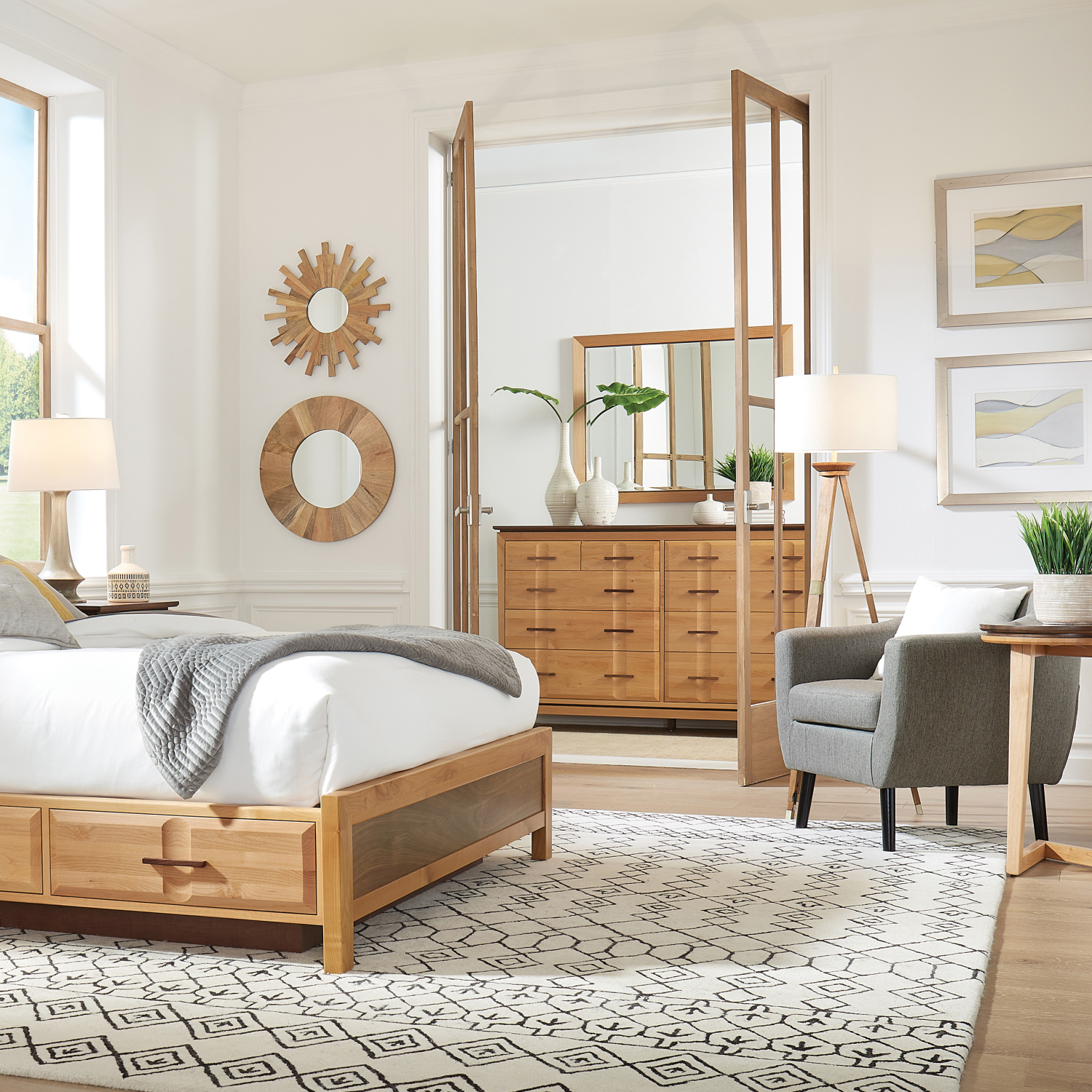 Addison 10-Drawer Dresser 70in Lifestyle Photo with Dresser in Closet