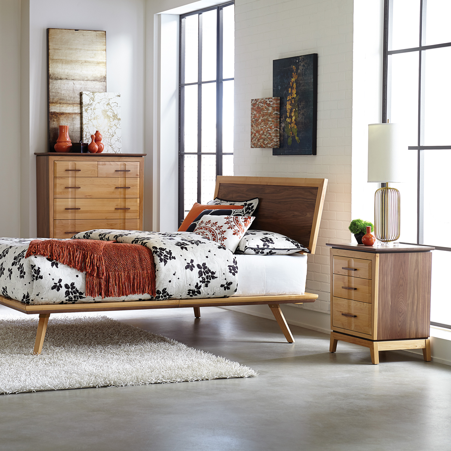Addison 3-Drawer Nightstand Lifestyle Image