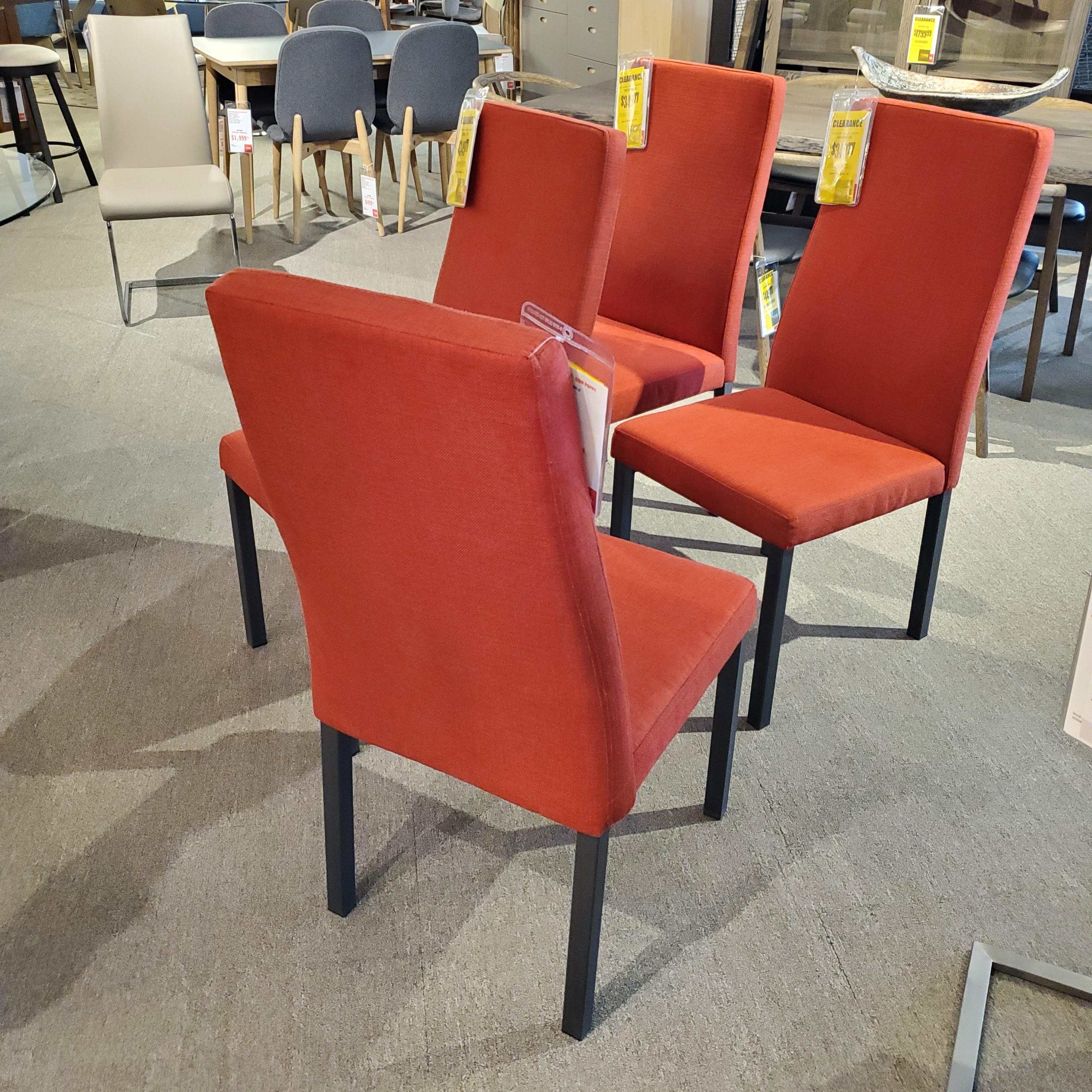 Alto Dining Chair Back View in Showroom