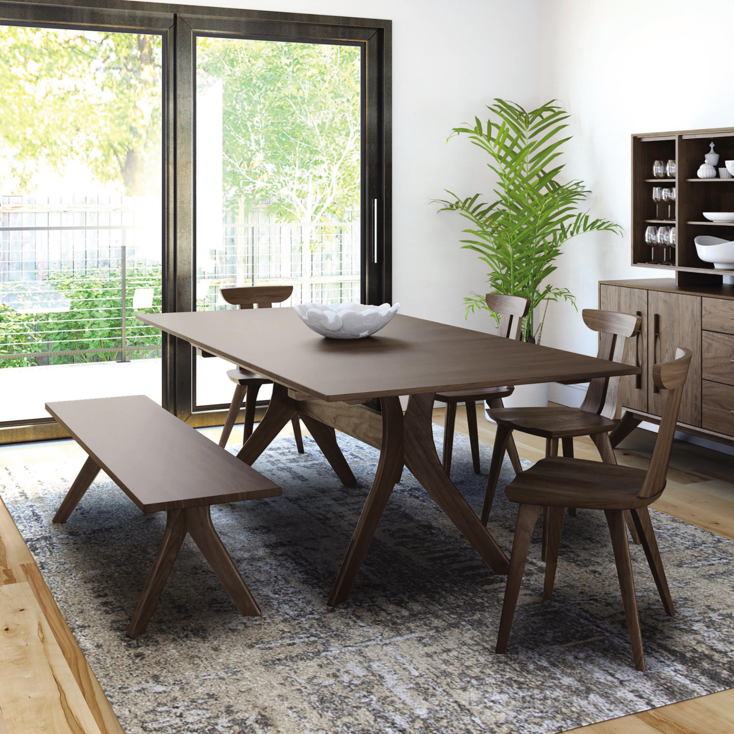 Audrey 72" Dining Table Walnut