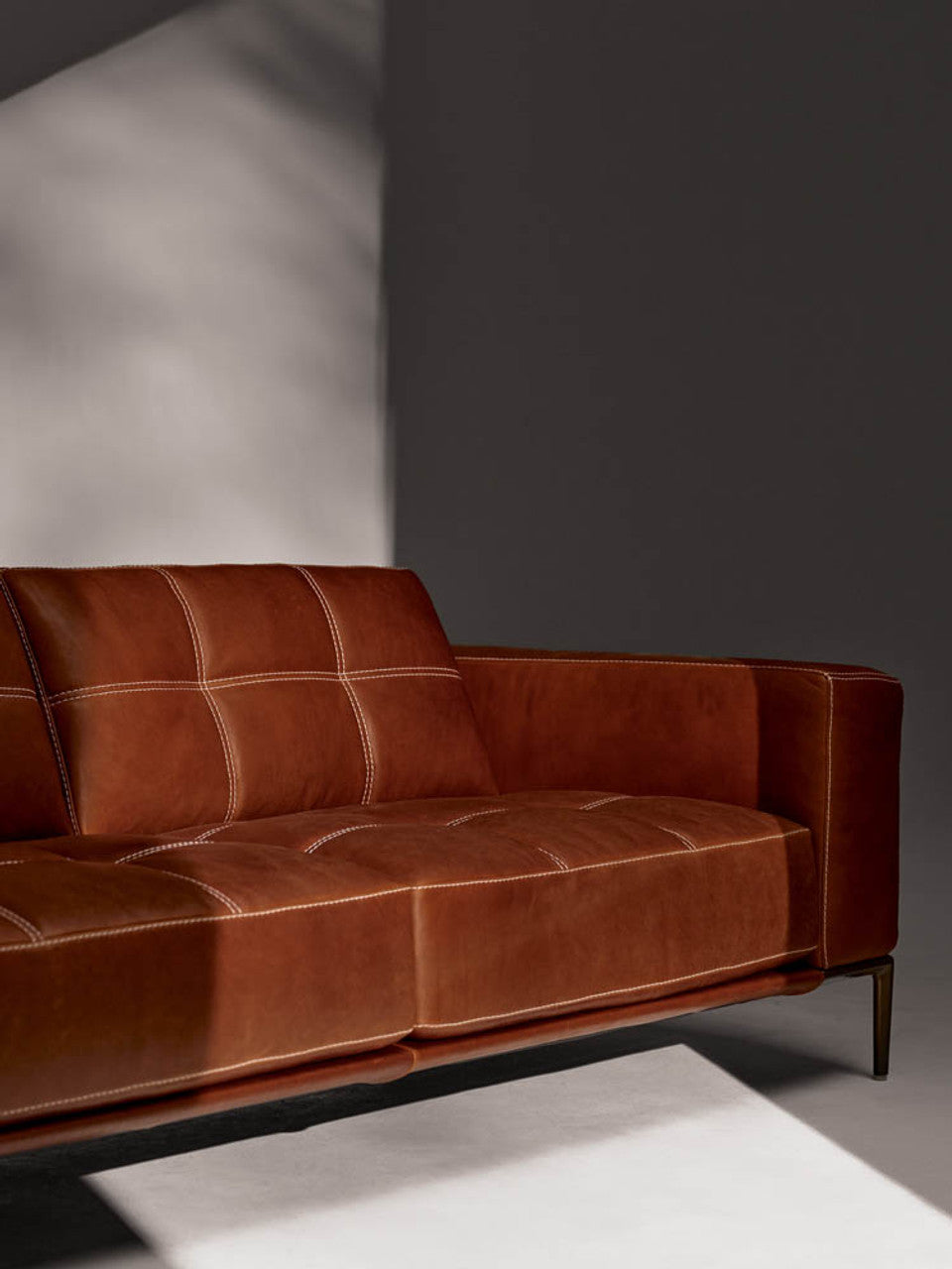 Barcelona Two-Seater Sofa in Mont Blonc Cognac