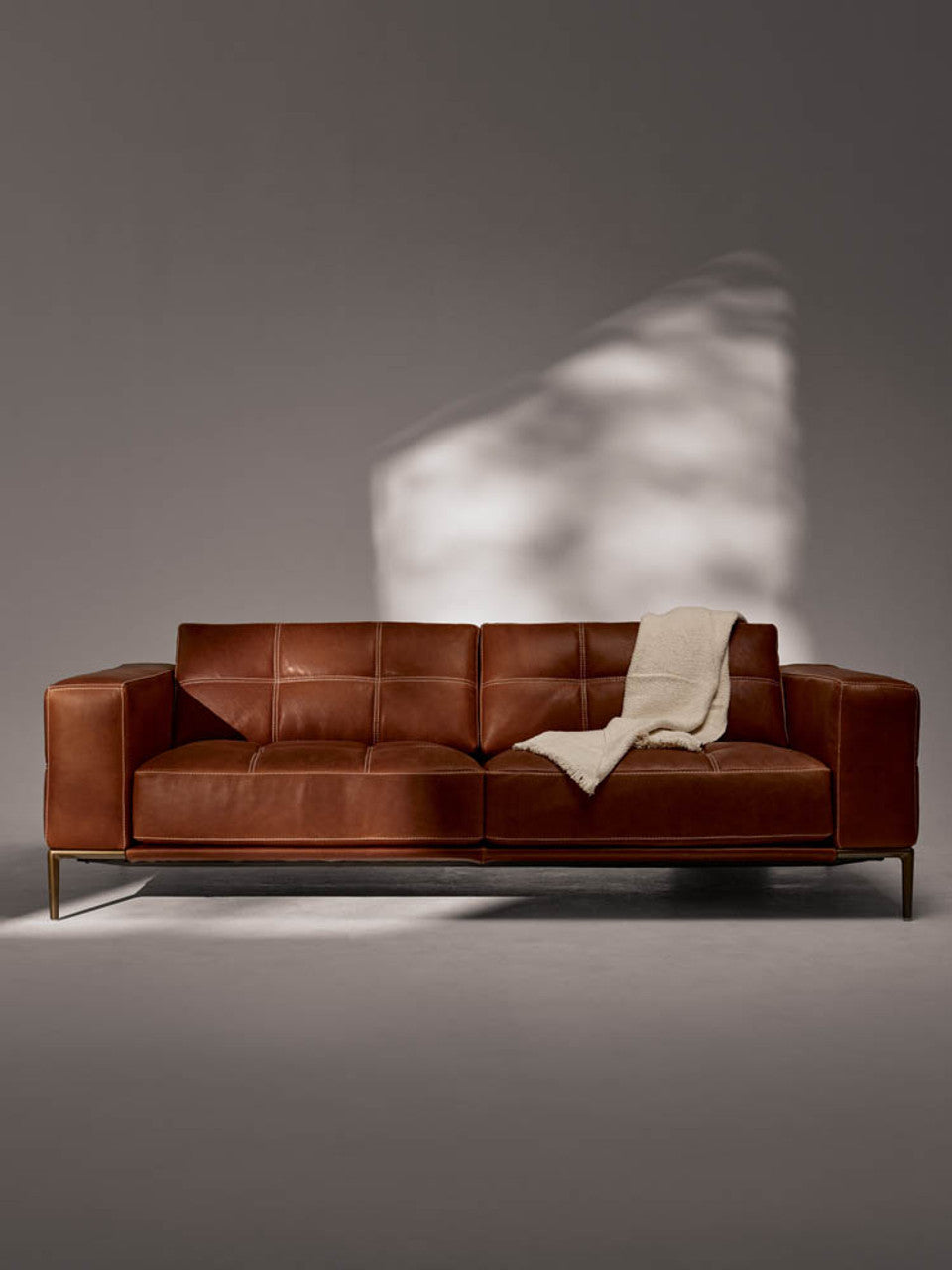 Barcelona Two-Seater Sofa in Mont Blonc Cognac