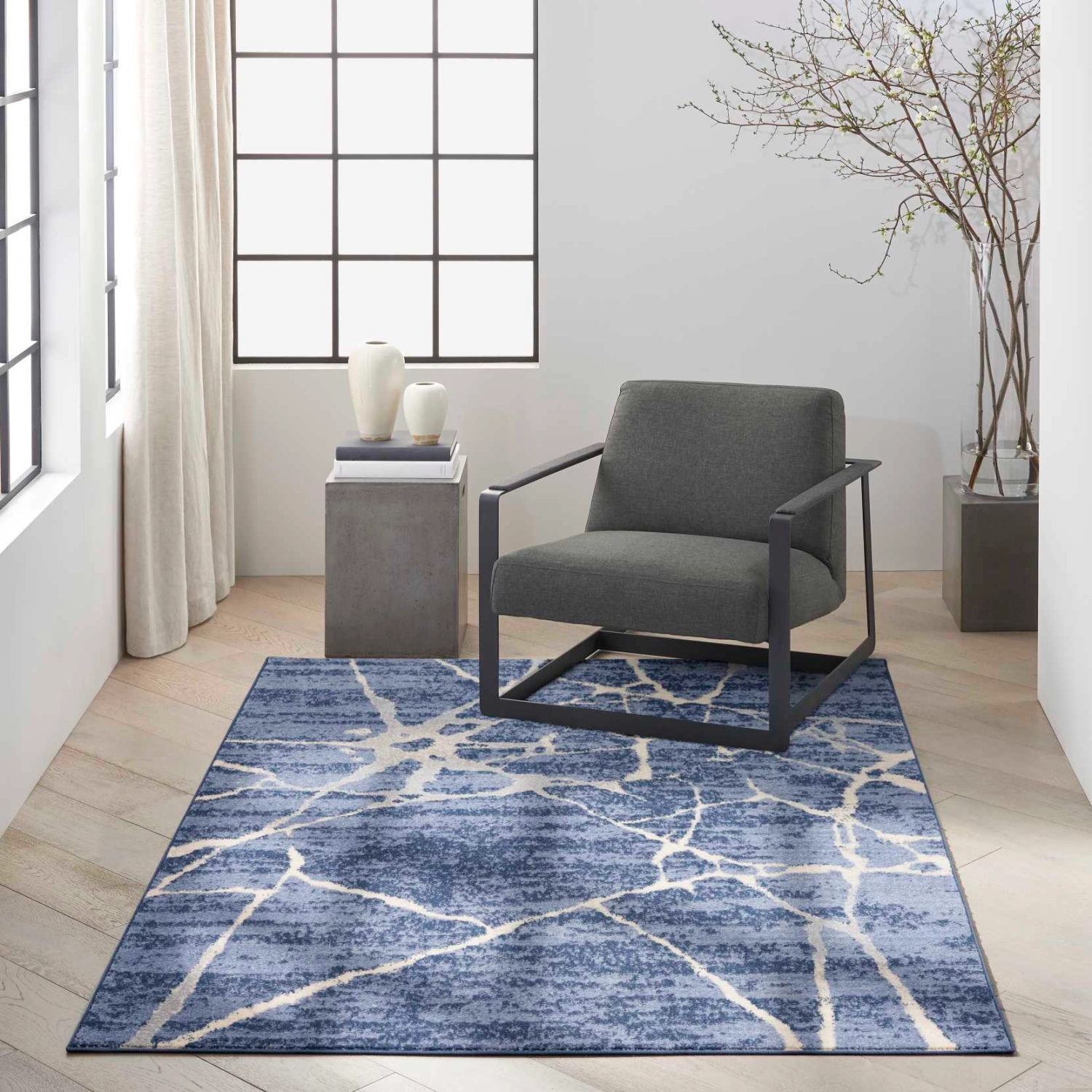 Calvin Klein Rug Blue 8 x 10 Lifestyle Image