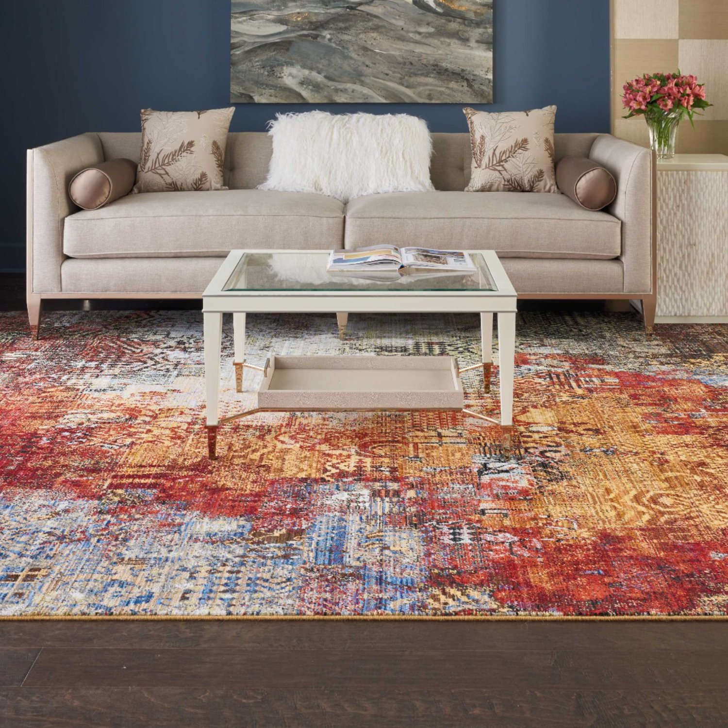 Chroma Rug Ember Glow 5 x 8 Lifestyle Image 