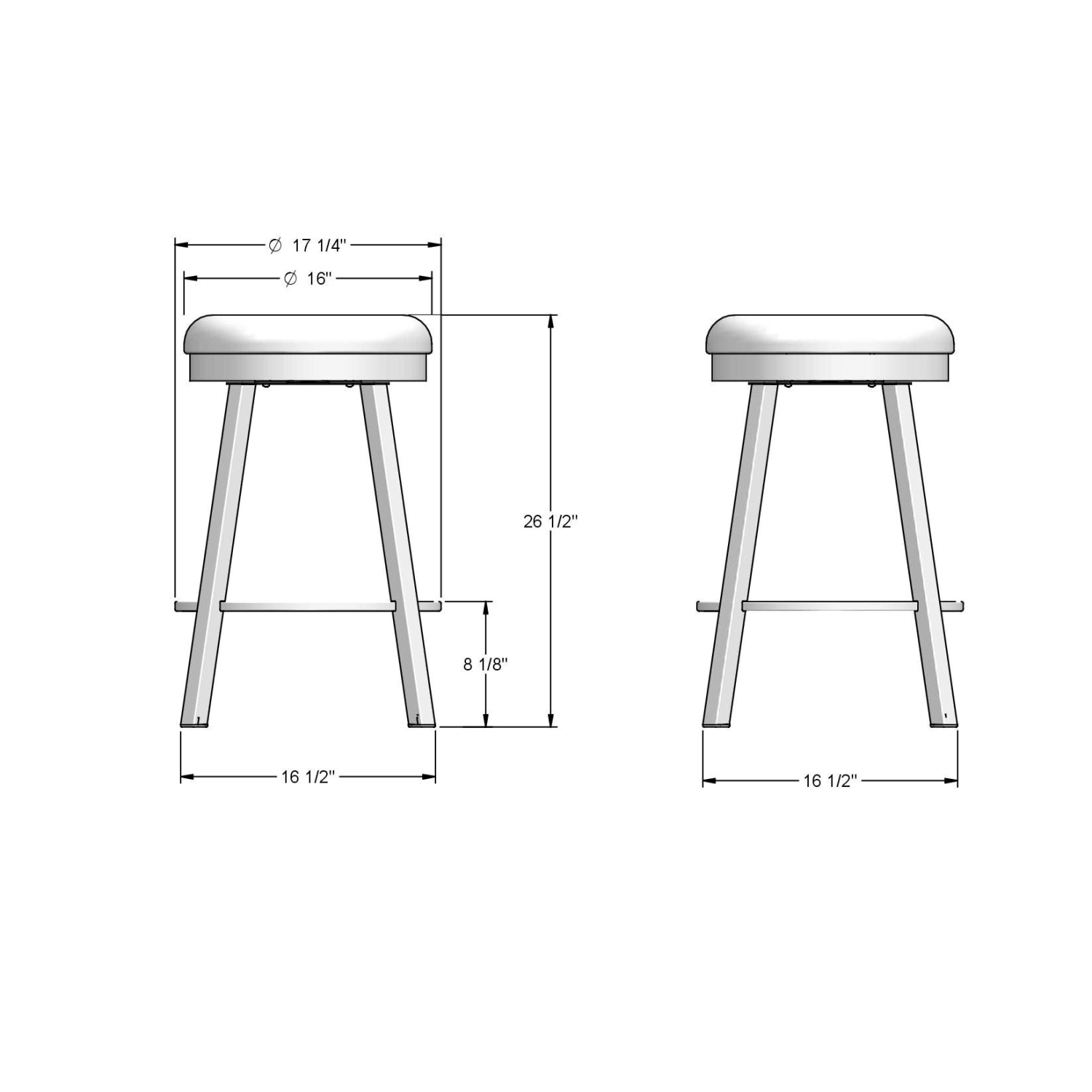 Connor Counter Stool Oxidado Pebble