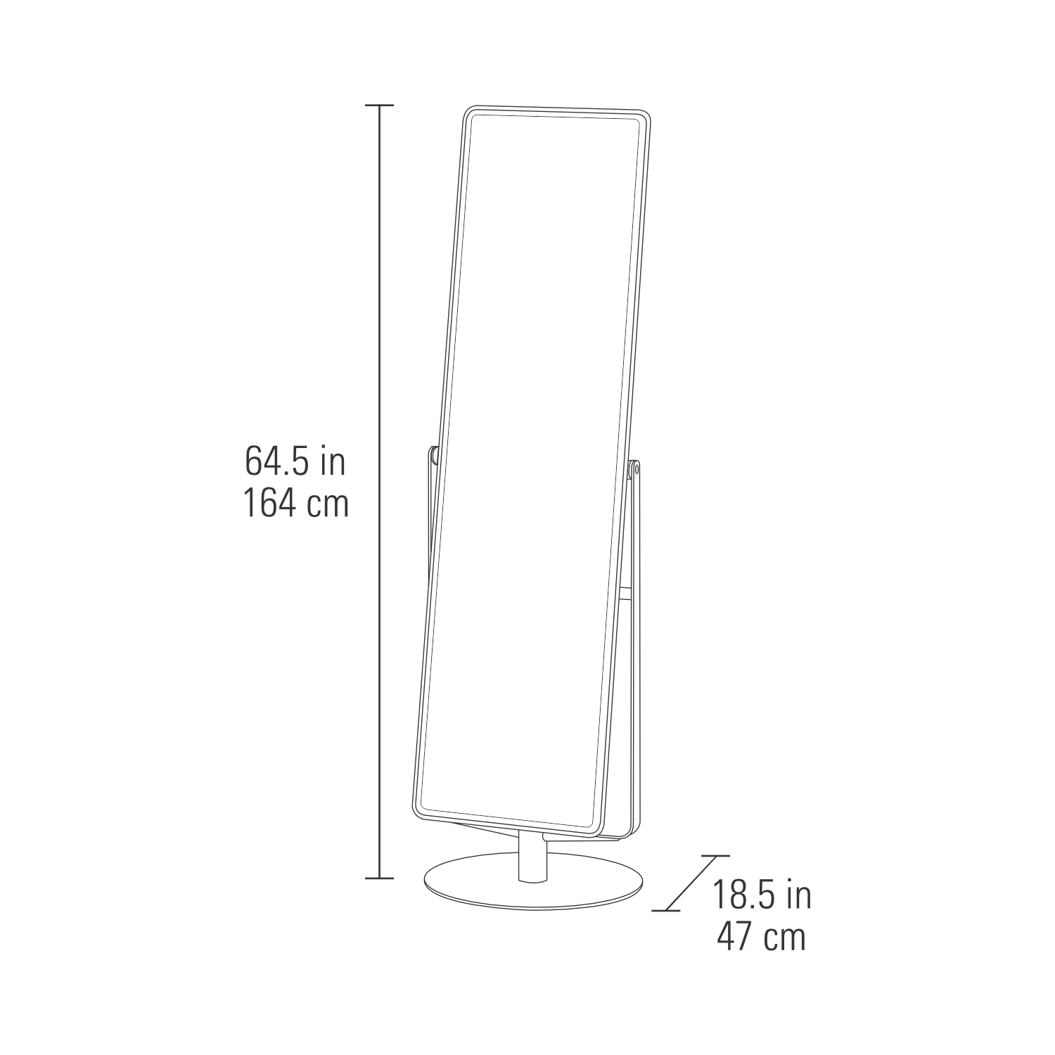 Continuum Standing Mirror