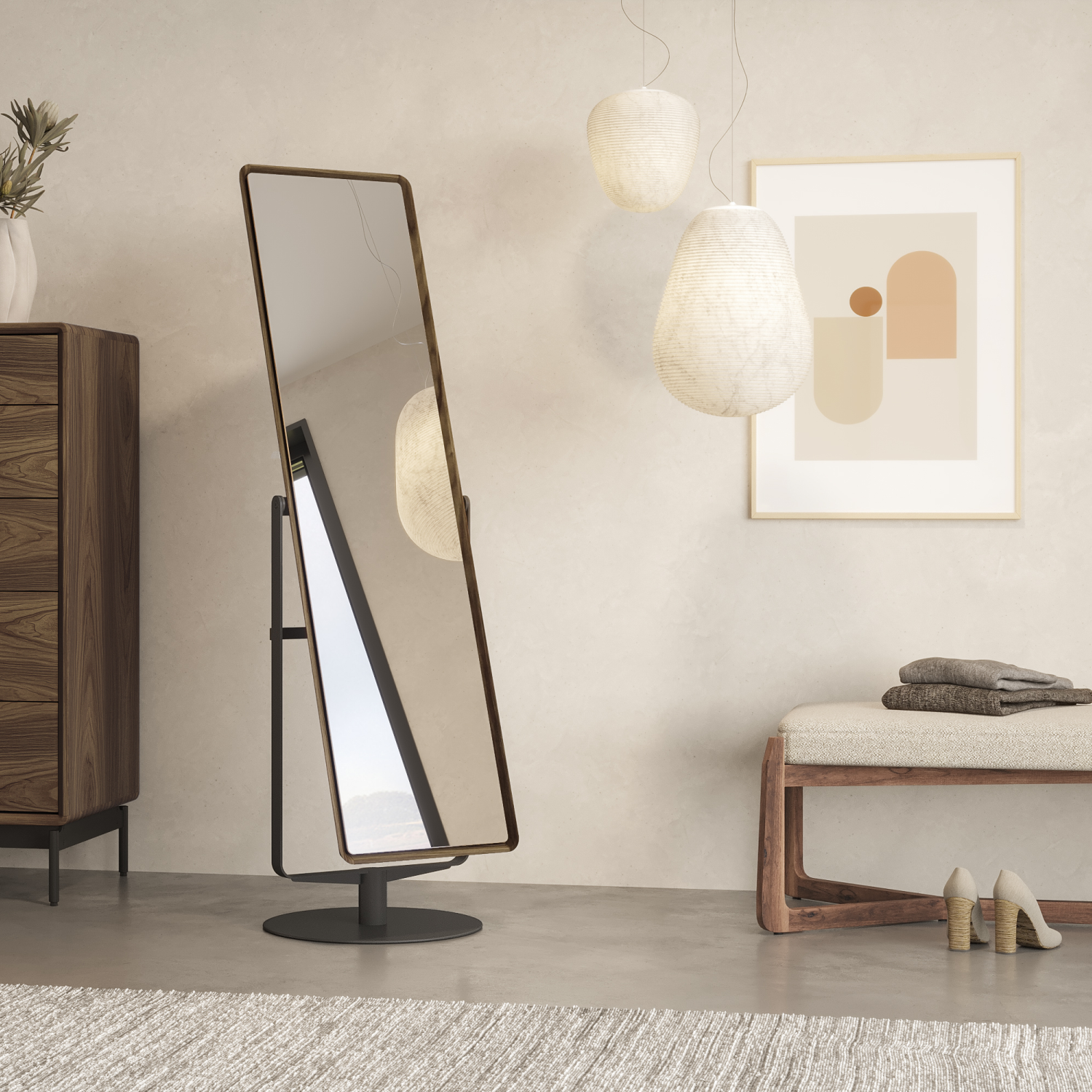 Continuum Standing Mirror