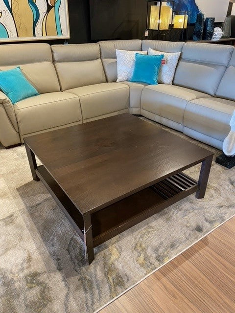 Fusion Square Coffee Table in Hazelnut