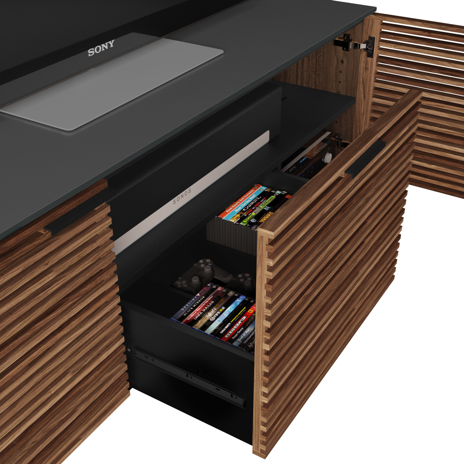 Corridor 3 Door Media Console