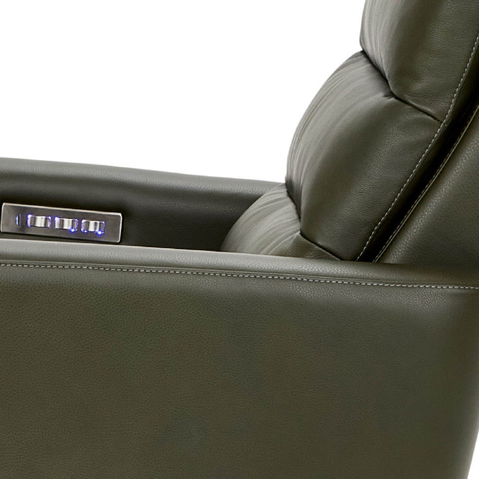 Cirrus XL Solace Recliner in Heritage Smoke Leather