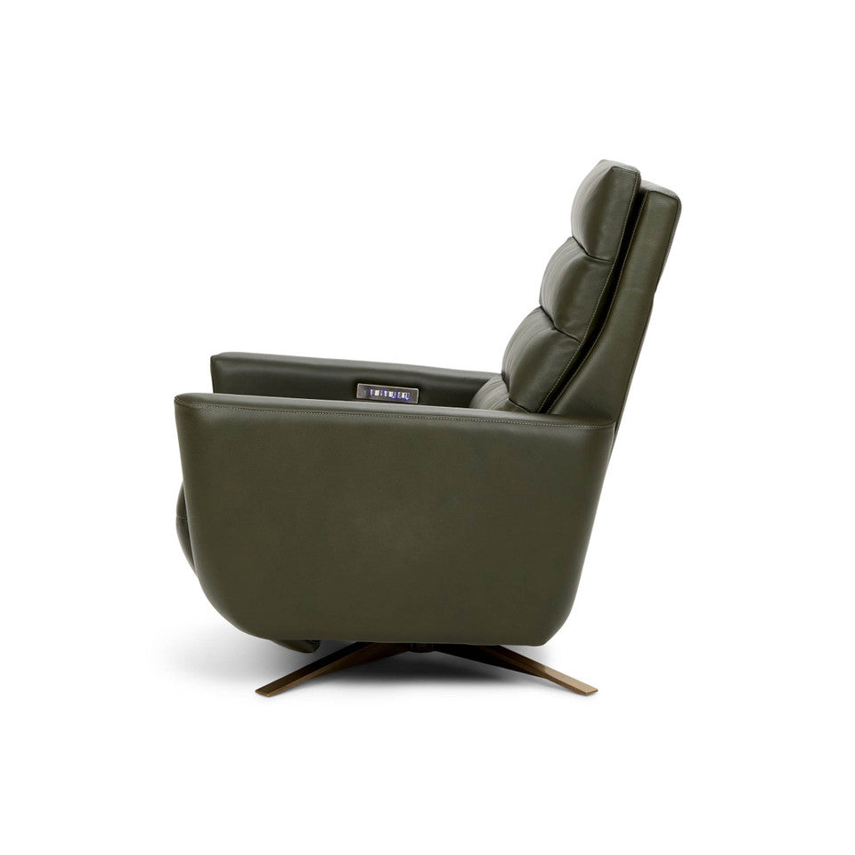 Cirrus XL Solace Recliner in Heritage Smoke Leather