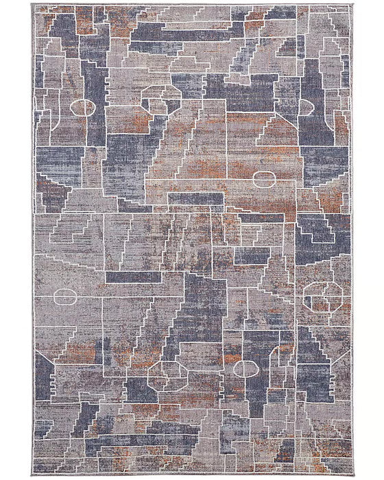 Francisco 8' x 10' Area Rug in Blue Multicolor