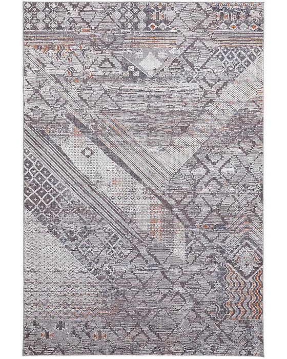 Francisco 8' x 10' Area Rug in Ivory Gray