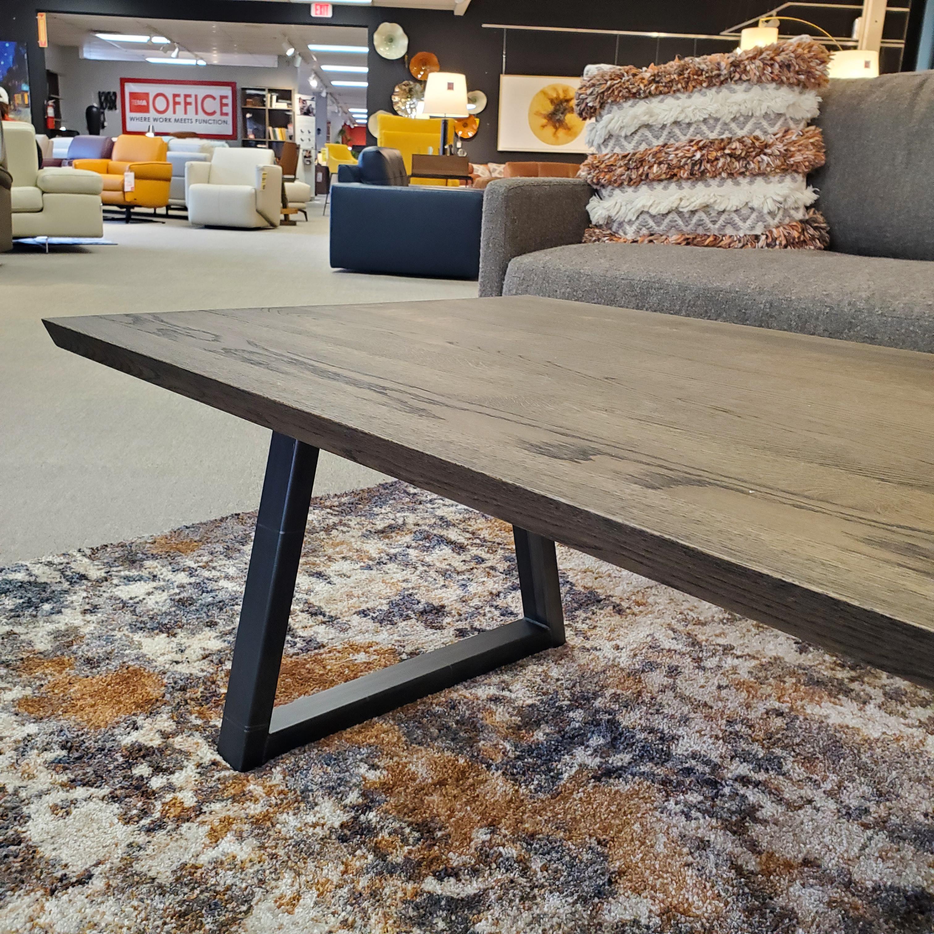 Forest Coffee Table Side View in Showroom