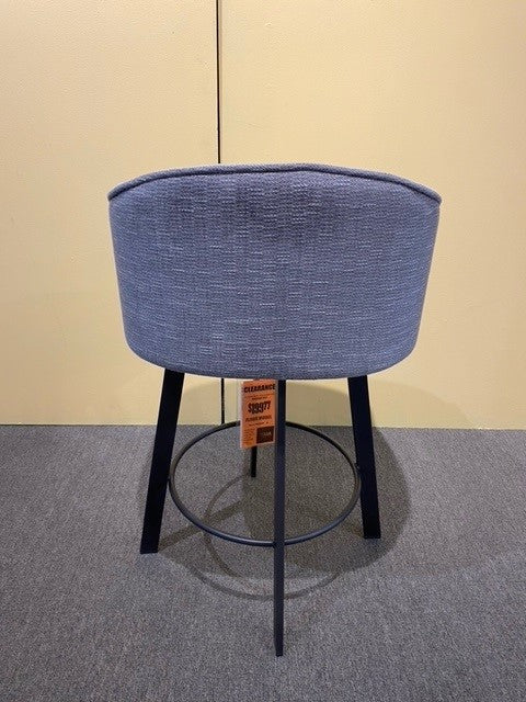 Trica Liv Counter Swivel Stool in anthracite & cedar