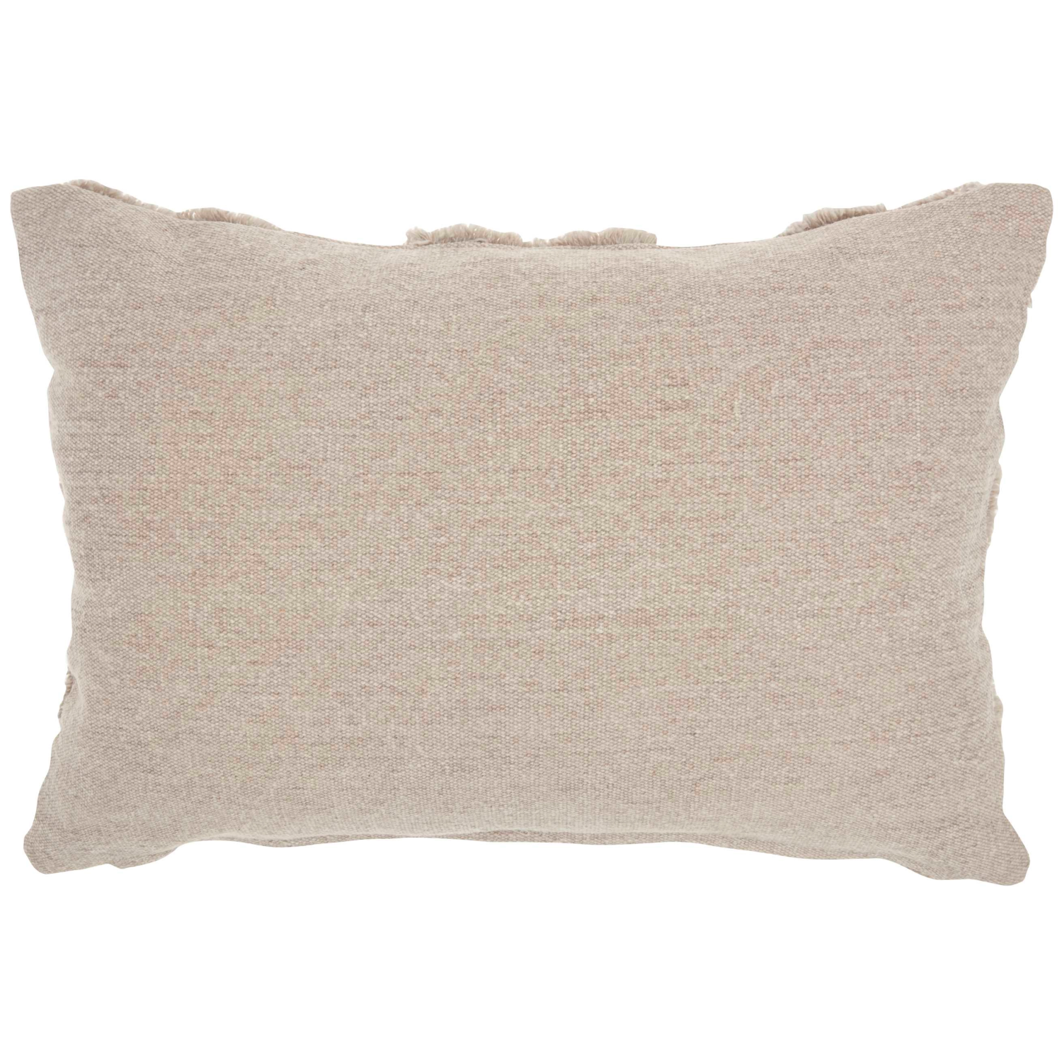 Lifestyle Accent Pillow Khaki Image of Backside of Pillow