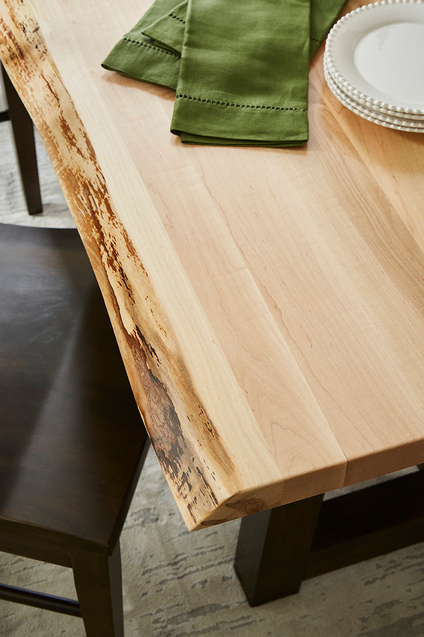 Naturale Live-Edge Table with Double Winchester Base