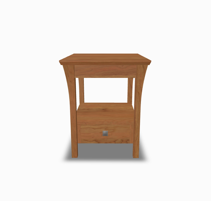 Marco end Table in Rustic Cherry Wood