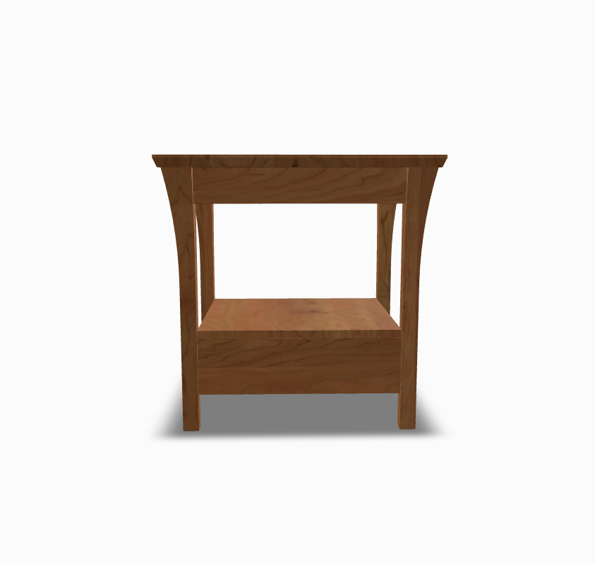 Marco end Table in Rustic Cherry Wood