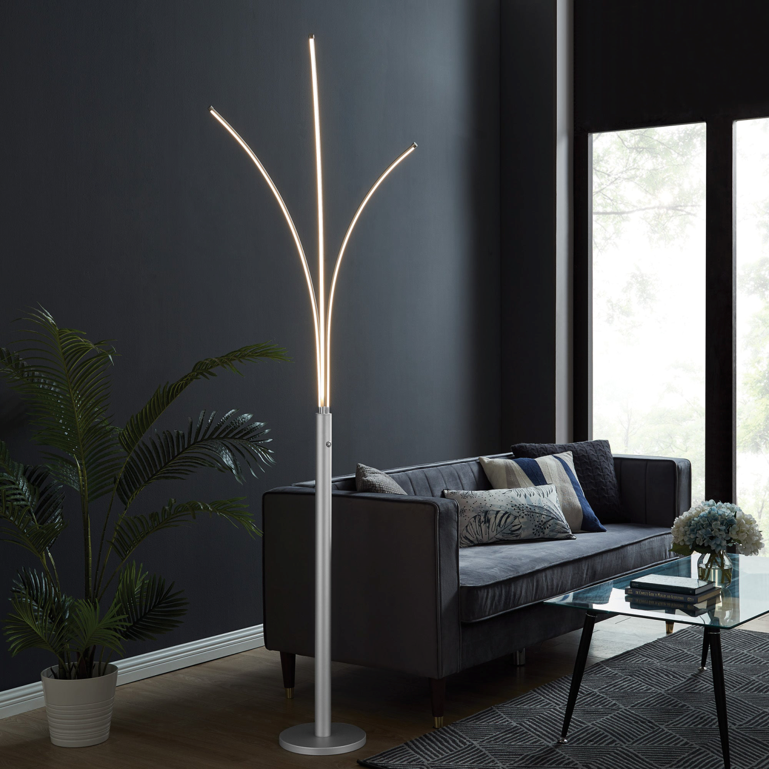 Monita 3-Lite Floor Lamp Lifestyle Photo