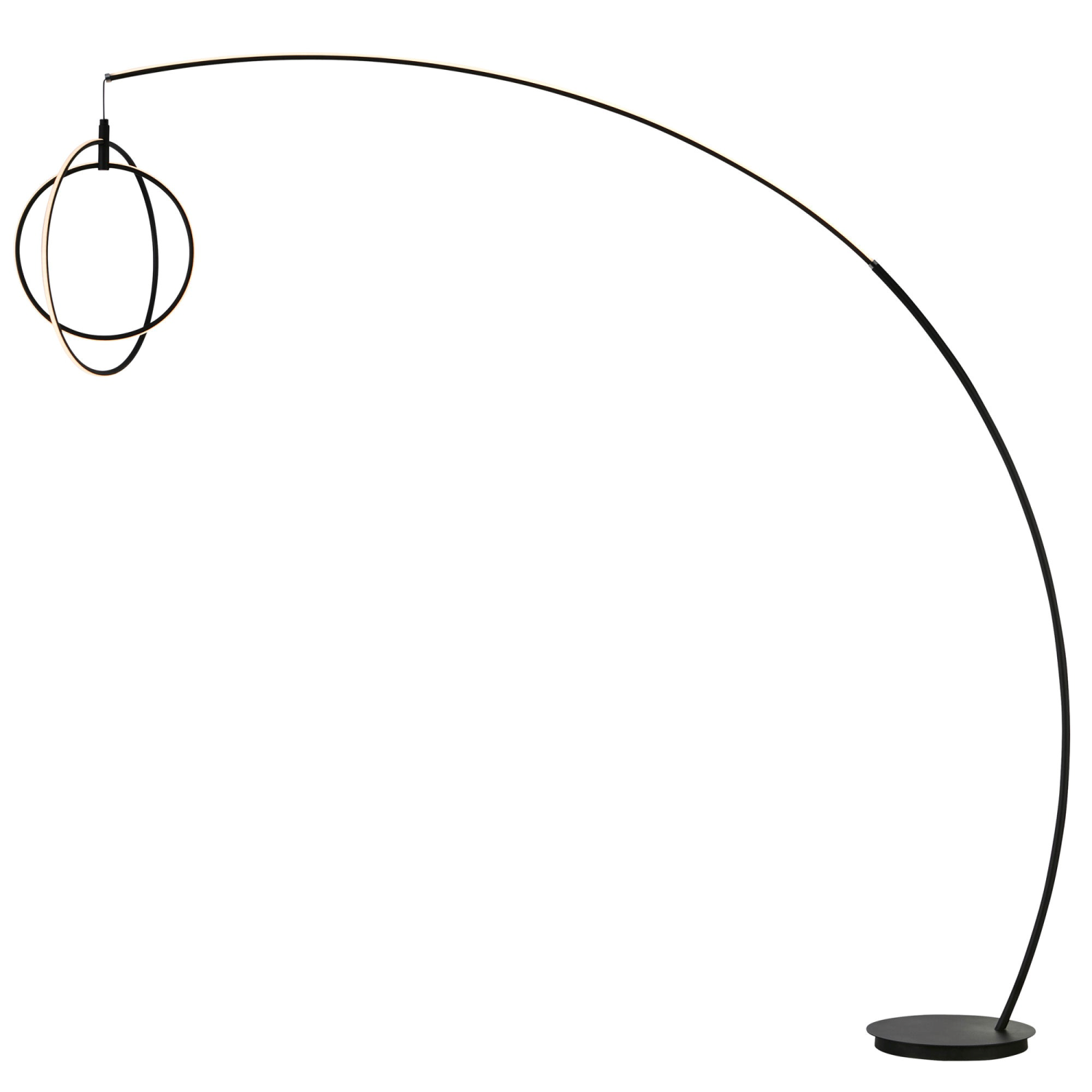 Monita Arc Pendant Floor Lamp Color Option Black