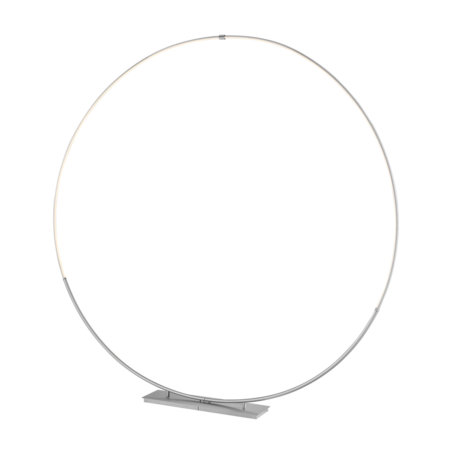 Monita Circle Floor Lamp Color Option Silver