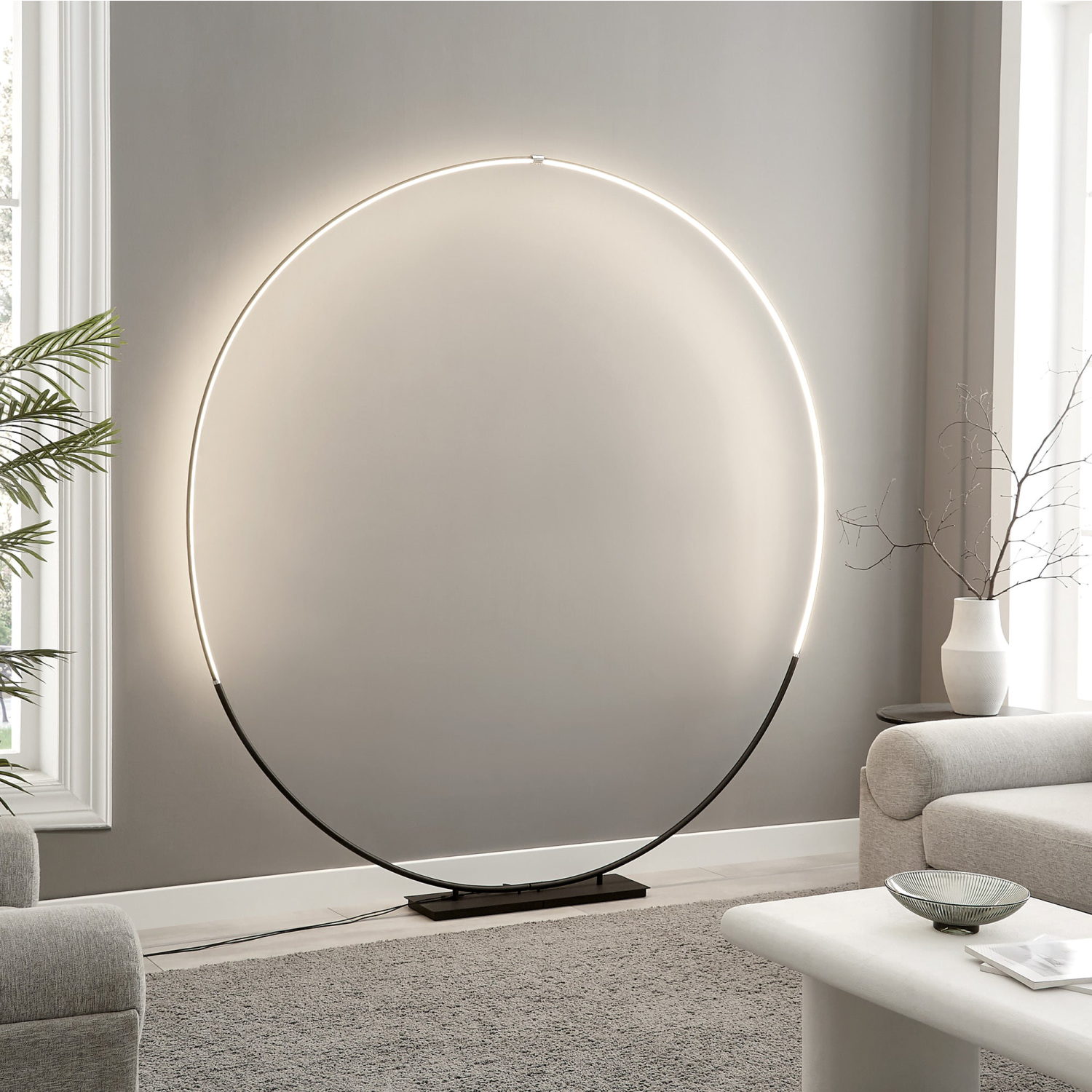 Monita Circle Floor Lamp Lifestyle Photo