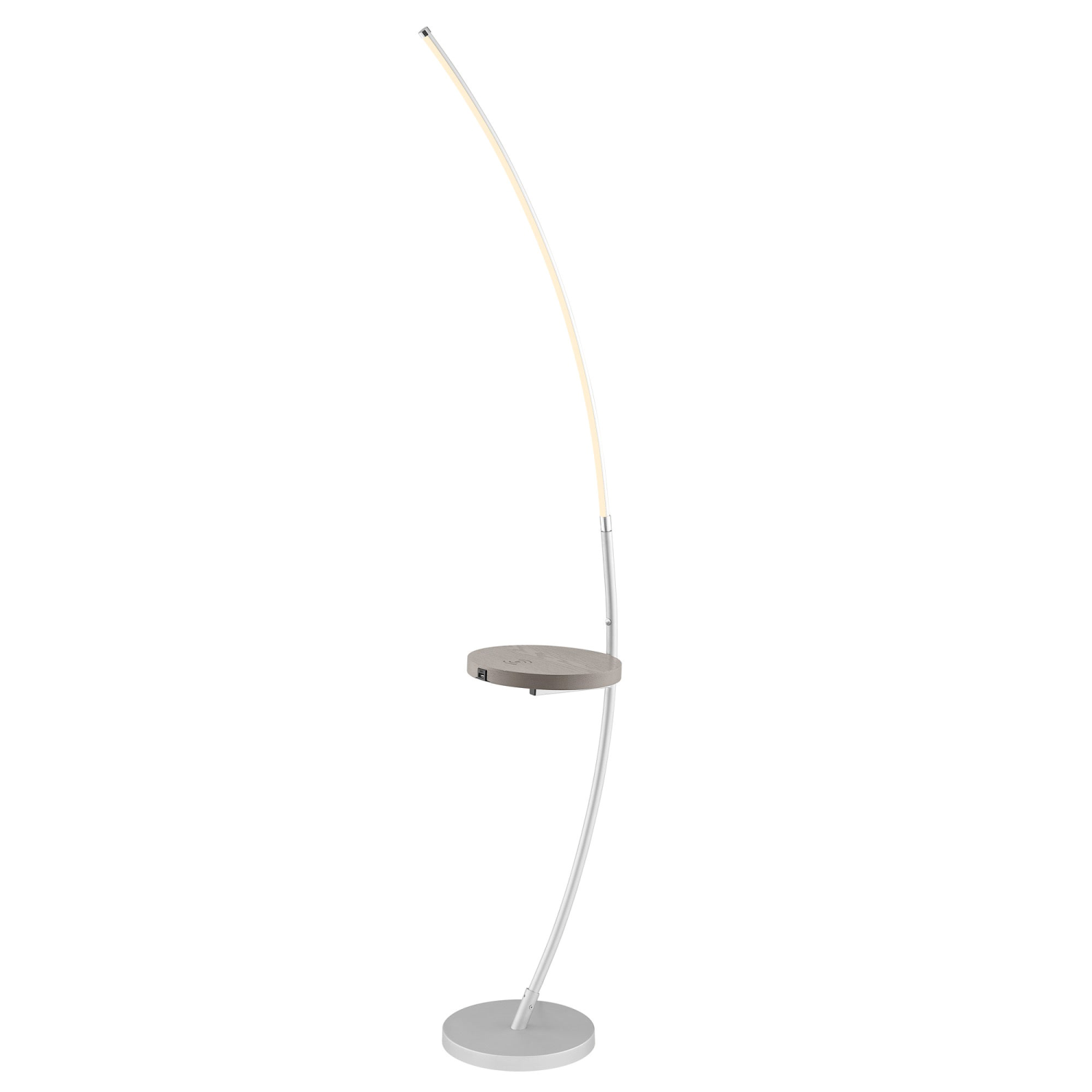 Monita Shelf Floor Lamp Color Option Silver