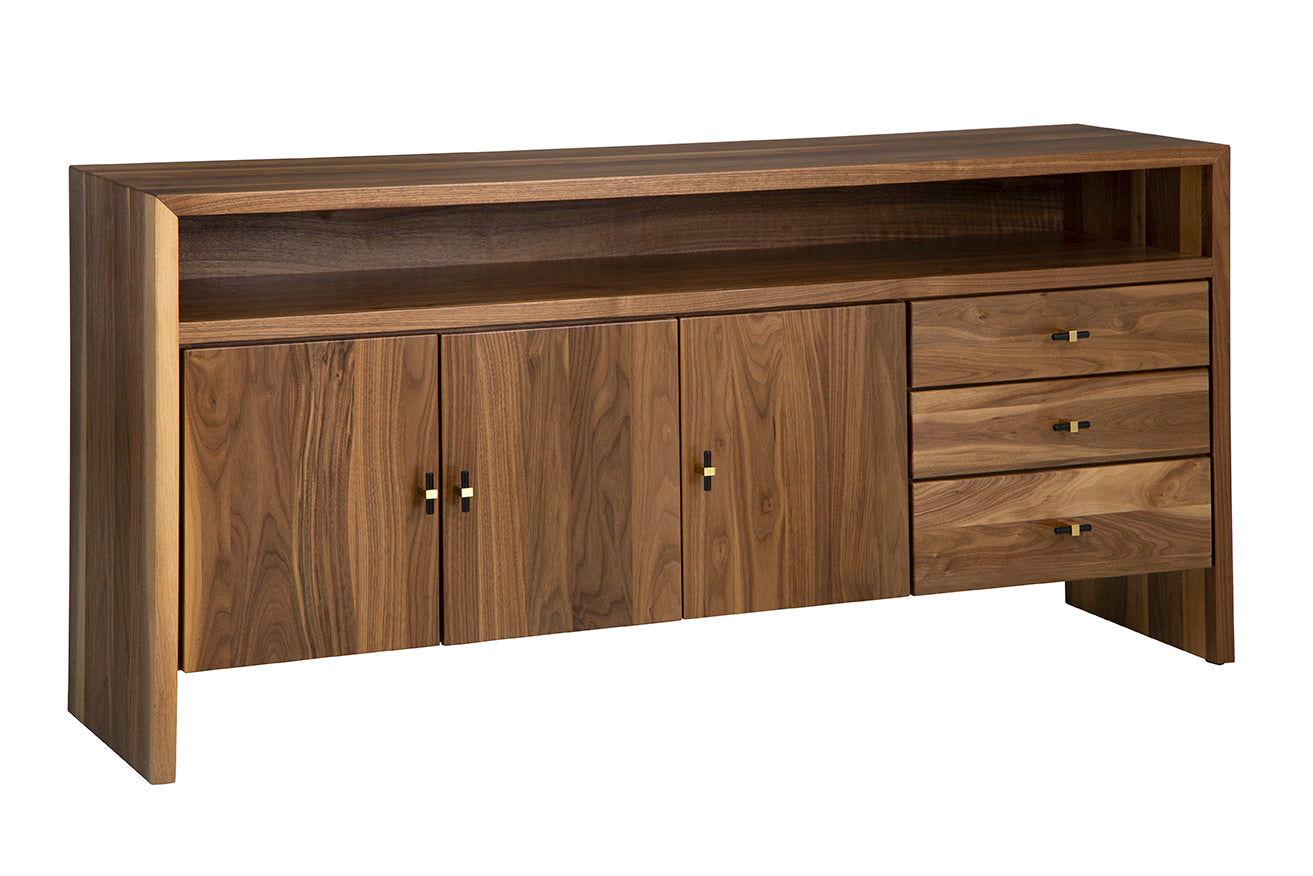 Monterey Small Server in Walnut & Cocoa