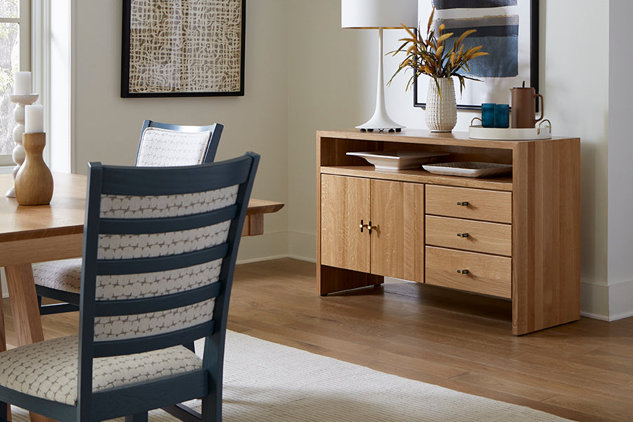 Monterey Small Server in Walnut & Cocoa