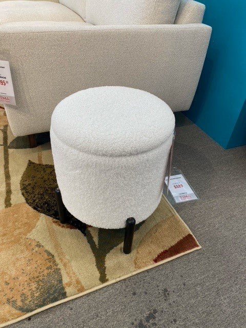 Zuo Calistoga Storage Ottoman in Ivory