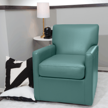 Pia Swivel Chair Leather