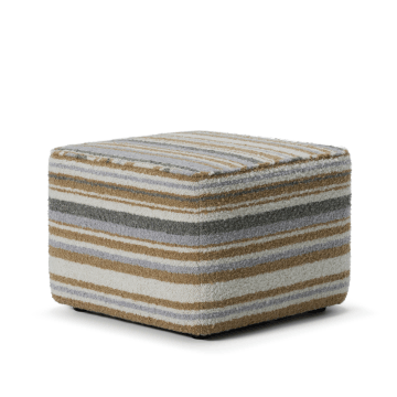 Mingle Small Square Ottoman Fabric