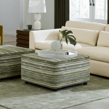 Mingle Medium Square Ottoman Fabric